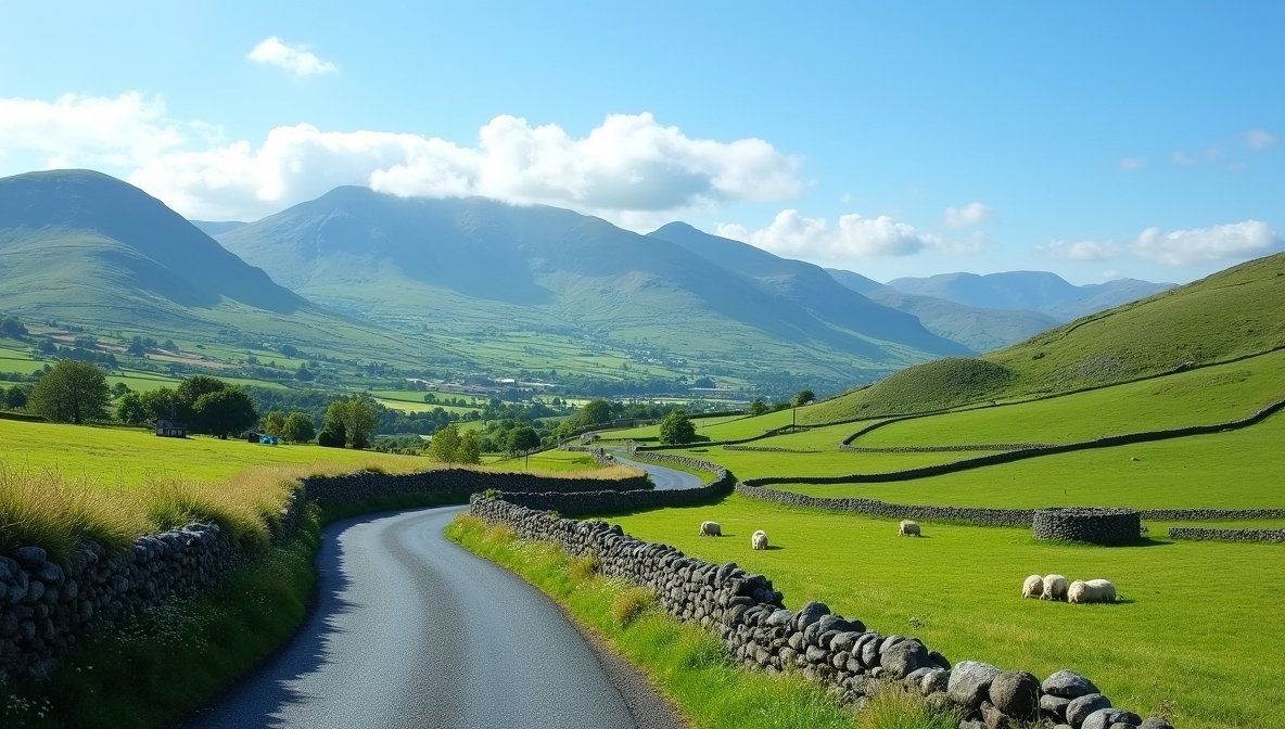 Scenic Irish countryside